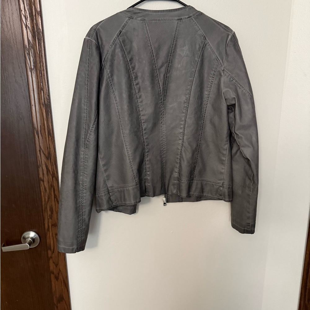 dressbarn Gray Bomber Jacket - Picture 9 of 13